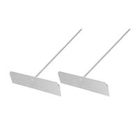 Genérico 2 Espátulas para Crepes en Forma de T de Acero Inoxidable 304, Utensilios para Esparcir Masa de Panqueques, Herramienta Desmontable para Cocina, Uso en Sartén Eléctrica y Crepera