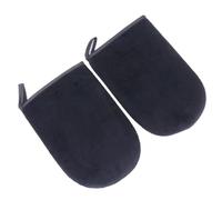 Genérico 2 Guantes Aplicadores de Autobronceador Negros Manoplas para Bronceado Natural Guantes para Aplicar Crema Autobronceadora Cómodos y Adaptados para Uso Corporal y Facial