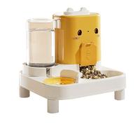 Genérico 2 in 1 Automatic Cat Feeder - Dog Food Dispenser and Waterer | Outdoor Indoor Pet Food Dispenser with Detachable Waterer for Kitten Puppy Bunny Home Travel Vacation Feeding Drinking Supplies