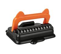 Genérico 2-in-1 Car Phone Holder with Temporary Parking Number Plate | 4.5x1.4 Inch Dashboard Mount | Universal Mobile Stand with Display Window | Privacy License Plate For Windshield