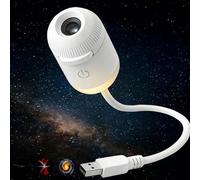 Genérico 2-in-1 Galaxy Projector Night Light - USB Rechargeable Portable Starry Sky LED Projector, Mini Nightlight Wall Lamp with Adjustable Colors for Bedroom, Home Decor, & Relaxation (3Slides)