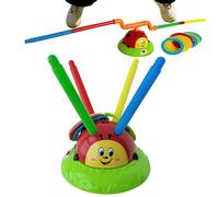 Genérico 2 in 1 Jump and Toss Toy, Musical Jump Ladybug Toy, Toddler Jump and Toss Game, Summer Musical Jump Toy, 24x24x12cm Toddler Play Equipment Jump Toss, Fun Jumping Toy for Toddler & Kids