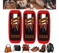 Genérico 2-in-1 Leather Cleaner and Conditioner - Restores Shine, Deep Leather Repair Care Kit with Brush, Prevents Cracks on Furniture, Car Seats, Jackets, Bags, Shoes, Couch, Auto Interiors(3PCS)