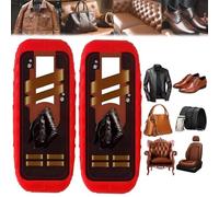 Genérico 2-in-1 Leather Cleaner and Conditioner - Restores Shine, Deep Leather Repair Care Kit with Brush, Prevents Cracks on Furniture, Car Seats, Jackets, Bags, Shoes, Couch, Auto Interiors(2PCS)