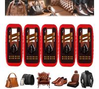 Genérico 2-in-1 Leather Cleaner and Conditioner - Restores Shine, Deep Leather Repair Care Kit with Brush, Prevents Cracks on Furniture, Car Seats, Jackets, Bags, Shoes, Couch, Auto Interiors(5PCS)