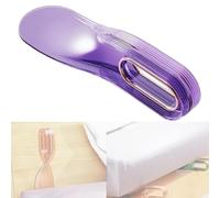 Genérico 2 in 1 Mattress Lifter & Bed Sheet Tucker Tool, Effortless Sheet Tucking, Ergonomic Mattress Lifting Wedge, Versatile & Time-Saving, Helper for Home Hotel Suitable (Purple)
