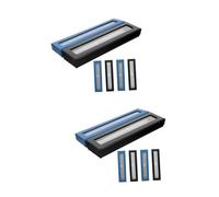 Genérico 2 Juegos Estuche Portabolígrafos Y Tierra Cajas Almacenaje Cajas De Almacenaje Borrable Bolígrafos De Gel Azul Punta Media Contenedor De Pluma Caja De La Pluma 6 Piezas * 2