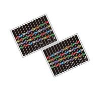 Genérico 2 Juegos Pegatinas Escala Ukelele Afinadores De Guitarra Rock Pegatinas Notas Del Diapasón De La Guitarra Sintonizador Accesorios Para Guitarra Electrica De Polivinilo