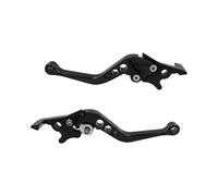 Genérico 2 Manetas de freno universales CNC aleación para motocicleta, tamaño ajustable(Negro)