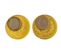 Generico 2 monedas continentales compatibles con John W. Film Collection Coin moneda de oro Sicario sangre juramento mundo subterráneo Cosplay