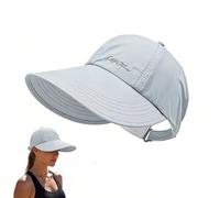 Genérico 2-Pack UPF 50+ Sun Protection Baseball Hat for Men Women, Lightweight Wide Brim Outdoor Sports Cap, Adjustable Velcro Closure (Gray)