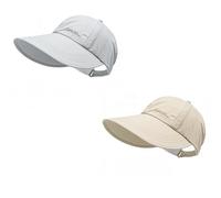 Genérico 2 Pack UPF Sun Protection Baseball Hat for Men and Women，Quick-Drying, Lightweight and Easy to Store, Wide Brim Sport Hat