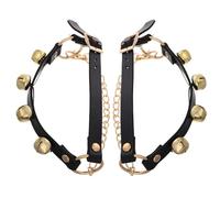 Genérico 2 Pares de Cascabeles Decorativos para Zapatos y Botas Color Plateado Tamaño Grande Ideales para Fiestas Familiares y Celebraciones Navideñas Ambiente Festivo Cascabel