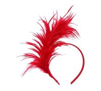 Genérico 2 PCS Headband, 1920s Feathered Headpiece, Carnival Headdress, Colorful Headwear, Pride Hair Accessories, for Carnival Wedding Cosplay St Paddys Day Accessories Headwear