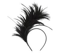 Genérico 2 PCS Headband, 1920s Feathered Headpiece, Carnival Headdress, Colorful Headwear, Pride Hair Accessories, for Carnival Wedding Cosplay St Paddys Day Accessories Headwear