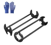 Genérico 2 Pcs Multifunctional Sink Wrench & Basin Wrench Set, Alloy Plumbing Tools for Tight Spaces, Four-jaw Hex Faucet Installation & Removal Tool for Kitchen Bathroom Sink