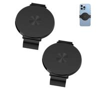 Genérico 2 Pcs Phone Clamp for Magnetic Mount, Phone Back Metal Clamp for Magnetic Support, Secure Fit Metal Plate Smartphone Attachment for Video Recording (2PCS)