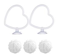 Genérico 2-Piece Aquarium Ring with Suction Cup | Toys for Betta Fish | Aquarium Betta Fish Exercise Ring,for Play Training Swimming Feeding Entertainment Habitat Keepers