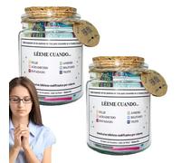 Genérico 2 pieza Versículos De La Biblia En Un Frasco Español, Tarro De Biblia Emocional, Frascos De Vidrio Con Escrituras De Fe Y Esperanza, Jarra Decorativa Para Mujeres Y Familias Cristianas