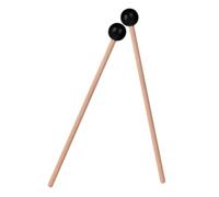 Genérico 2 Piezas Baquetas Etéreas Bajo Gong Con Mazos Amortiguación Xilófono Banda Martillo De Tambor Campana Batería Electrónica Equipo Lengua De Acero Kit De Batería Musical Black Caucho