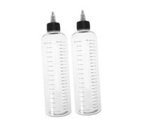 Genérico 2 Piezas Botella De Tinte Para El Cabello Champú Botella De Aceite Para El Cabello Con Peine De Raíz Perfume Bomba De Color De Pelo Dispensador Transparent Páginas