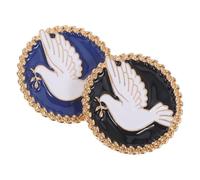 Genérico 2 piezas Broche de Paz Vintage de Pines de Solapa de Aleación Duradera de Estilo Chino para Ropa Bufandas y Abrigos Accesorios Decorativos para Mujer