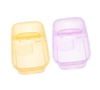 Genérico 2 Piezas Caja de alimentación de Calentador Estanque contenedor Cisterna para Reptiles cornudo tortugueras Tanque de contenedor de de plástico el plastico