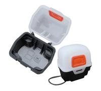 Genérico 2 Piezas Caja para 2 Faros LED de Camping, Estuche Portátil de Plástico Resistente para Almacenamiento y Protección, Multifuncional para Senderismo, Pesca y Actividades al Aire