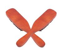 Genérico 2 Piezas Cepillo De Cerdas Cepillo Para El Cabello De Madera Para El Cabello Para o Rizado Peine De Peluquería Peines Para Peinar Marrón Bambú