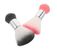 Genérico 2 Piezas Cepillo Profesional para Peluquería con Suaves para Limpieza de Cabello Cuello y Ropa Herramienta Duradera para Barberías y Salones
