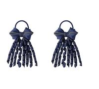 Genérico 2 Piezas Cinta Elástica para Cabello para Cheer Dance Banda Elástica Tejido de Poliéster para Espectáculos Escénicos Deportes y Uso Diario Corbata Elástica para Cabello