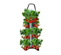 Genérico 2 Piezas de Bolsas de Cultivo de Fresas, Bolsas para macetas Colgantes, Bolsa de aireación de Tela Flotante con 8 Agujeros para Plantar, de Cultivo de Flores Transpirables, de Cultivo