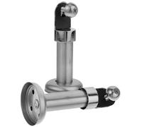 Genérico 2 Piezas de Patas Soporte para Partición de Baño Público de Acero Inoxidable, Fácil Instalación, Altura 10 Cm, Adecuado para Inodoros y Cuartos de Baño