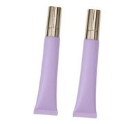 Genérico 2 Piezas De Tubo De Crema De Ojos Esmerilado Púrpura Botellas Vacías Transparentes Bomba Bolsa De Ojos Dispensador De Crema Gel Jarabe Aceite Arrugas Crema Hidratante Recargable