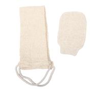 Genérico 2 Piezas Exfoliante Natural Para La Espalda, Guante De Ducha, Exfoliante Corporal, Exfoliante De Baño, Paño Exfoliante Y Manopla Para Hombres Y Mujeres, Color Beige