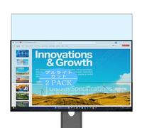Genérico 2 Piezas Filtro Luz Azul Protector de Pantalla, compatible con Lenovo ThinkVision P24Q-40 P24QD-40 23.8" Monitor, Screen Protector Película Protectora (Not Cristal Templado)