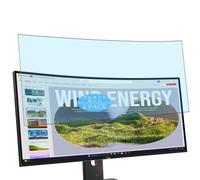 Genérico 2 Piezas Filtro Luz Azul Protector de Pantalla, compatible con Lenovo ThinkVision T34WD-40 34" Monitor, Screen Protector Película Protectora (Not Cristal Templado)
