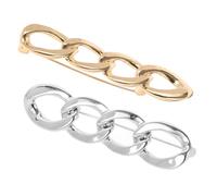 Genérico 2 Piezas Hebilla antiexplosión encantos del calcetín de oro anillo de corbata de camisa clip alfileres de encanto dijes para calcetines imperdible botón de bufanda Aleación de zinc