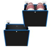 Genérico 2 piezas impermeable montado en la pared self-adhesivo Bag | Slipper Rack Holder - for Bedroom Bathroom Garage Home Dormitory Camping RV Camping RV Motorhome