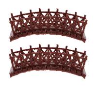 Genérico 2 Piezas Mini de Jardín de Plástico Arco Decoración de Micropuentes para Micro Paisaje Miniatura para Mesa de Arena Accesorio de Paisajismo 54X22X20 MM