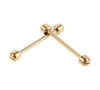 Genérico 2 Piezas Pasadores y de Repuesto Correas de Reloj para de Acero Inoxidable Estructura de Tornillo para Reparaciones y Reemplazos de Pulseras Doradas