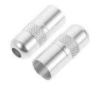 Genérico 2 Piezas Pastillas De Guitarra Acustica Solista De Guitarra Bajo De Entrada De Guitarra Correa De Guitarra Manos Titular De La Clave Jacobo Estante De Llaves Aluminio Silver