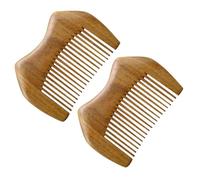 Genérico 2 Piezas peine palo de pelo suelto guía de decoloración del cabello barra de acabado de cabello para flyaways de madera
