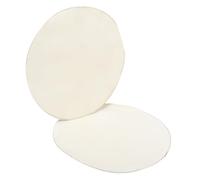 Genérico 2 Piezas Piel de tambor de piel de cabra de tambor pad de pedal de bombo tambor de futbol Tambor de mano Piel de tambor de reemplazo piel para tambor de tambor Beige