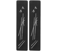 Genérico 2 Piezas Pisapapeles de Piedra Negro para Caligrafía Diseño Moderno y Ligero para Oficina, Adecuado para Entrenamiento de Escritura y Decoración