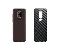 Genérico 2 Piezas Protector de pantalla Posterior, compatible con MYPHONE BUENO LTE, Negro Película de Trasera Espalda Piel