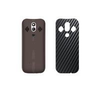 Genérico 2 Piezas Protector de pantalla Posterior, compatible con MYPHONE HALO 4 PLUS LTE, Negro Película de Trasera Espalda Piel