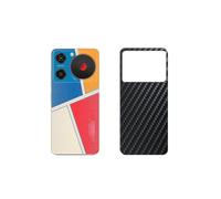Genérico 2 Piezas Protector de pantalla Posterior, compatible con Zte nubia Music 2, Negro Película de Trasera Espalda Piel