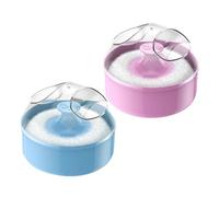 Genérico 2 Piezas Puff Corporal Bebés con Caja de Almacenamiento Puff Suave y Suave Cuidado de Aplicador Práctico y Uso Infantil
