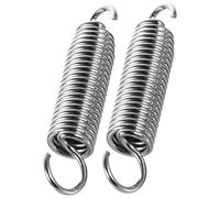 Genérico 2 Piezas resorte de percusión caja de ritmos muelle de resorte del pedal de patada perla sintonizador de batería pedal de batería eléctrica acero afinador de guitarra Silver